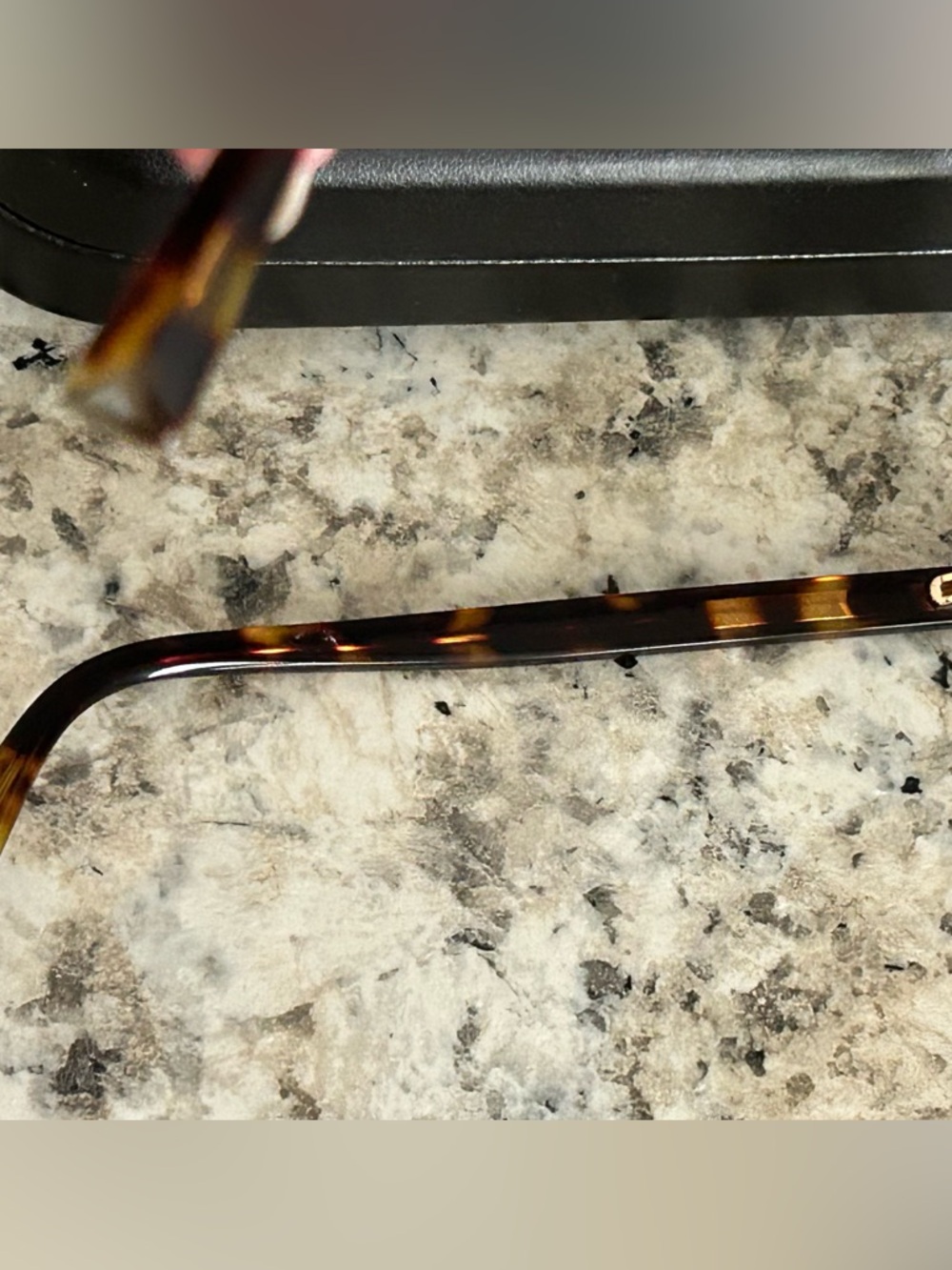 Marc Jacobs Tortoiseshell Full Rim Eyeglass Frames Rectangular Cat Eye w Case - Picture 14 of 15